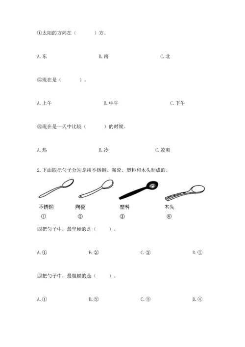 教科版科学二年级上册《期末测试卷》必考题.docx