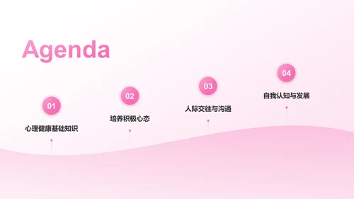 紫色插画风中小学生心理健康主题班会PPT模板
