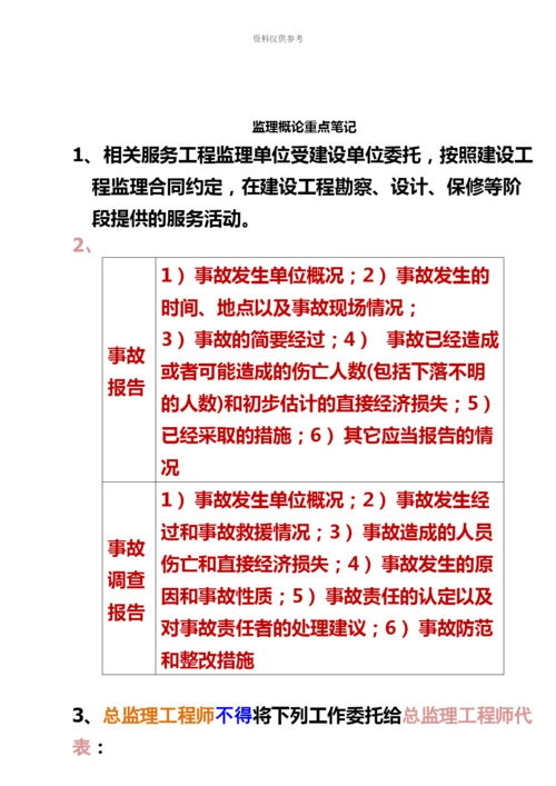 监理工程师重点笔记.docx