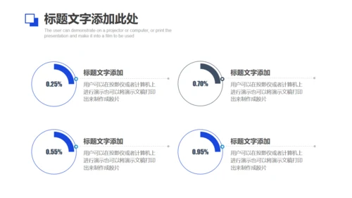 蓝色简约商业计划书通用PPT画册模板