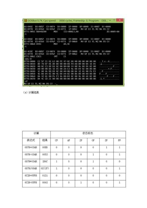 北京理工大学汇编实验二报告培训教材