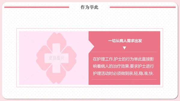 实用责任护士粉色清新医疗医学PPT模板