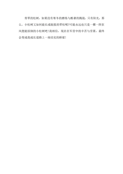 初中军训心得体会300字5篇.docx