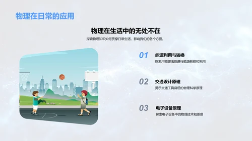 物理知识普及讲座PPT模板