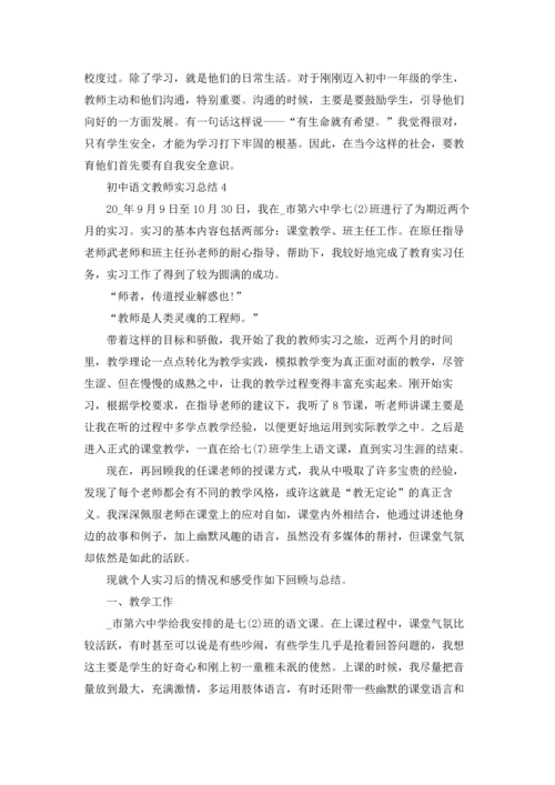 初中语文教师实习总结5篇.docx