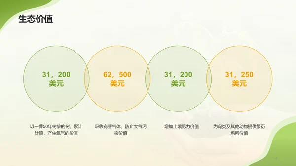 绿色商务植树节科普介绍模板