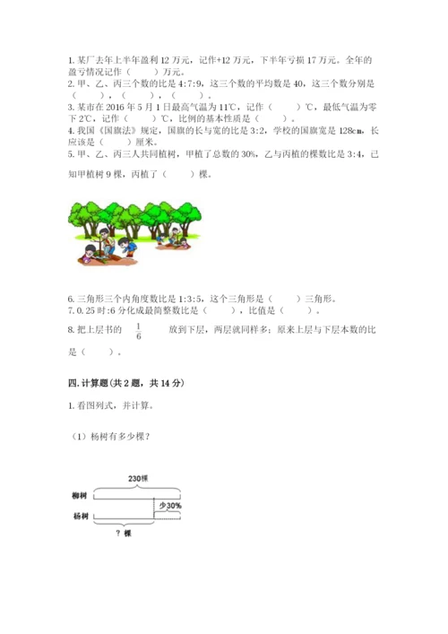 北京市西城区六年级下册数学期末测试卷（考点梳理）.docx