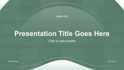 绿色简约风教育培训PPT主题