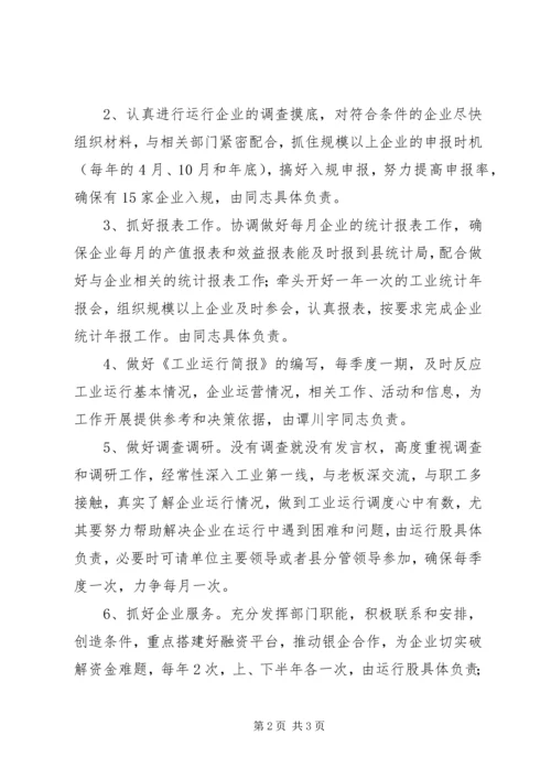 经贸委工业运行工作计划.docx