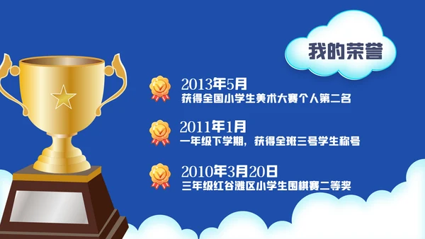 小学生大队委竞选自我介绍班干部竞选PPT模板
