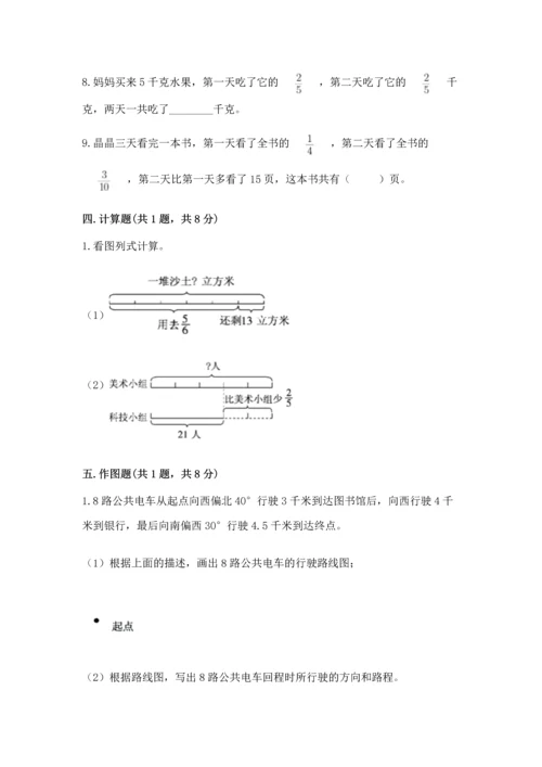 小学六年级上册数学期末测试卷【精练】.docx