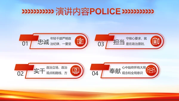 新时代辅警公安警察工作总结动态PPT