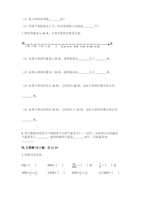 冀教版六年级下册数学 期末检测卷附答案【实用】.docx