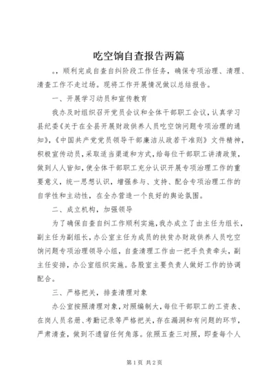 吃空饷自查报告两篇.docx