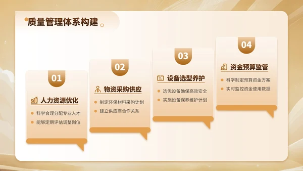 金色简约风建筑工程质量控制与提升项目规划PPT模板