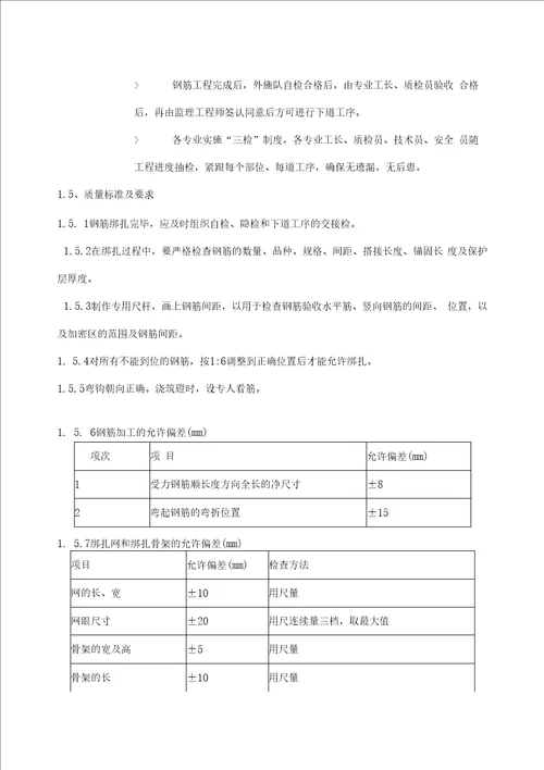 钢筋、混凝土、模版设计方案