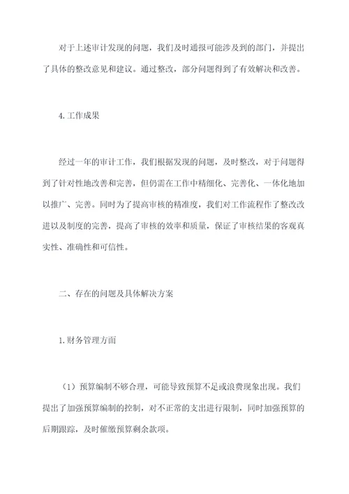 院长审计述职报告