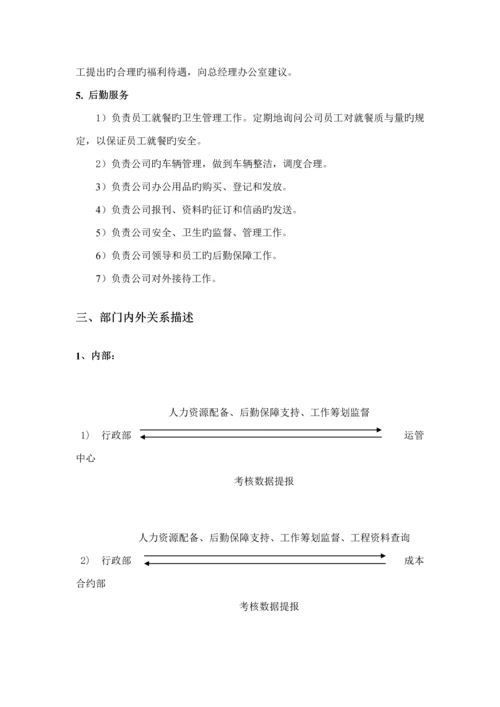 公司行政部部门及岗位基本职责.docx