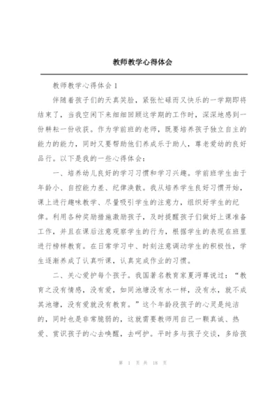 教师教学心得体会.docx