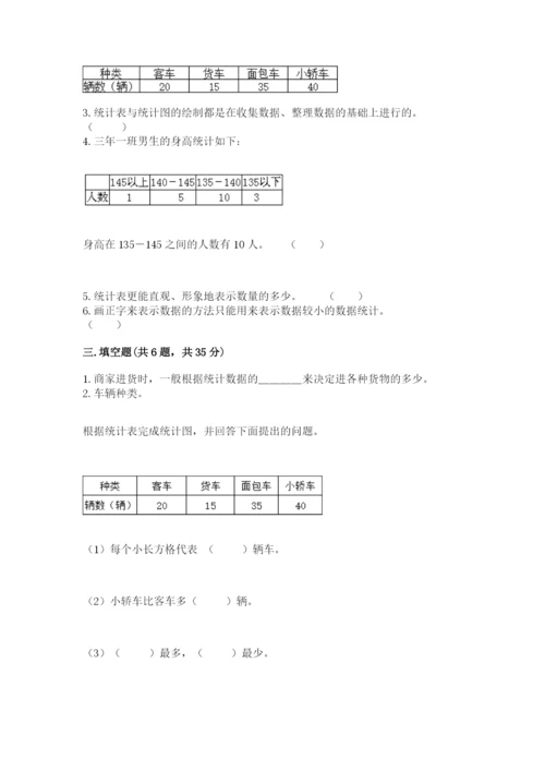 苏教版二年级下册数学第八单元 数据的收集和整理（一） 测试卷必考题.docx