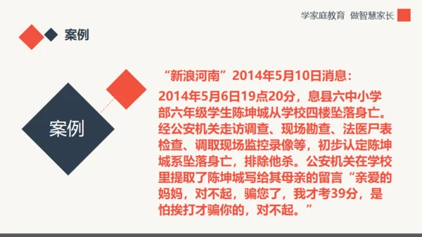 学家庭教育做智慧家长通用PPT模板