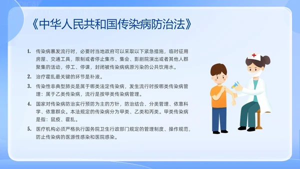 蓝色简约医院法律法规培训PPT课件