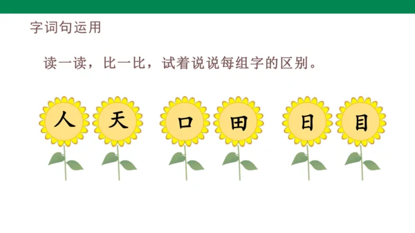 人教版语文一年级上册第一单元语文园地一   课件