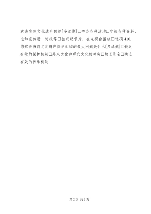 关于保护文化遗产的调查问卷.docx