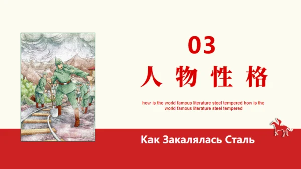 名著导读《钢铁是怎么炼成的》读书分享通用PPT