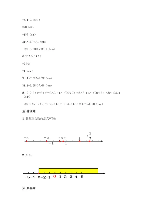 人教版六年级下册数学期末测试卷-精品(典型题).docx