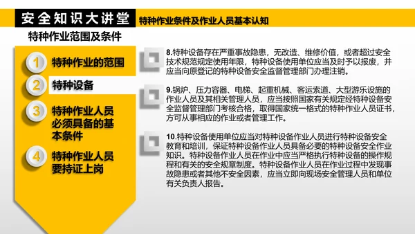 特种作业人员基本认知PPT模板