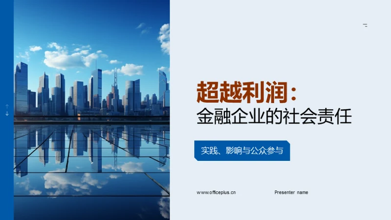 超越利润：金融企业的社会责任