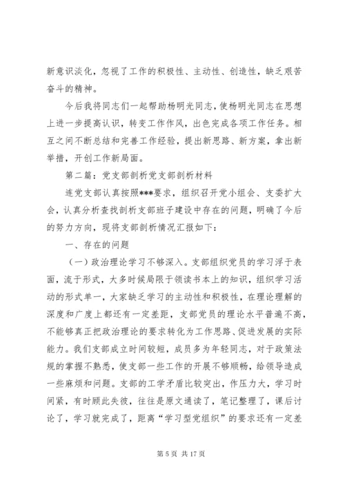 对党支部委员剖析材料5篇.docx