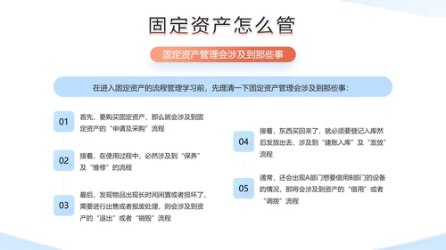 财务部企业固定资产管理培训PPT模板