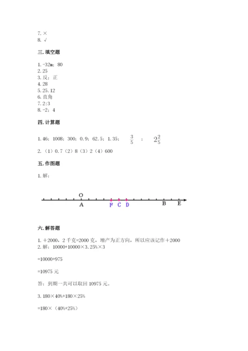 冀教版小升初数学模拟试卷精品（考试直接用）.docx