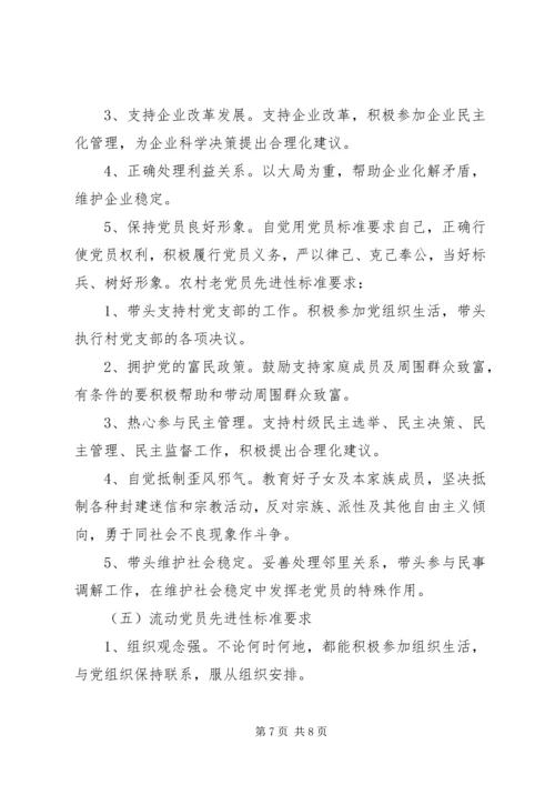 我对共产党员先进性标准的认识 (3).docx
