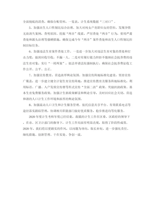 精编之计划生育工作总结报告范文.docx