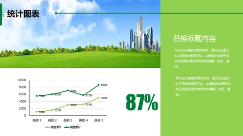绿水青山就是金山银山通用PPT模板