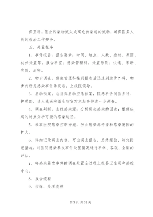 XX年医院感染暴发应急处置演练方案.docx