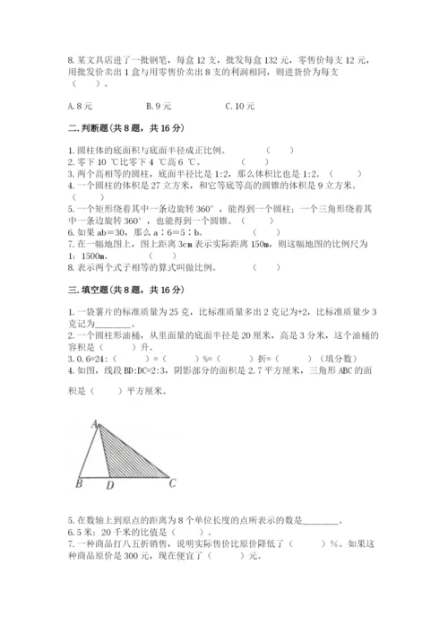小升初数学期末测试卷（名师系列）.docx