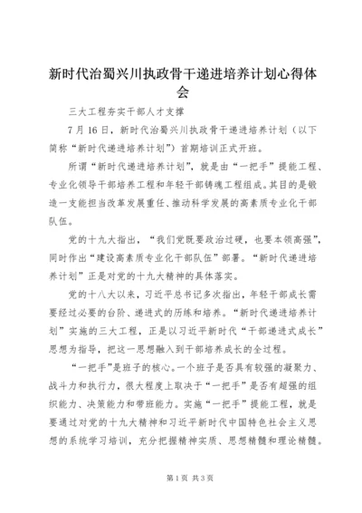 新时代治蜀兴川执政骨干递进培养计划心得体会 (2).docx
