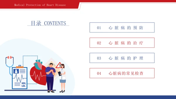 心脏血管疾病的预防和治疗通用PPT模板