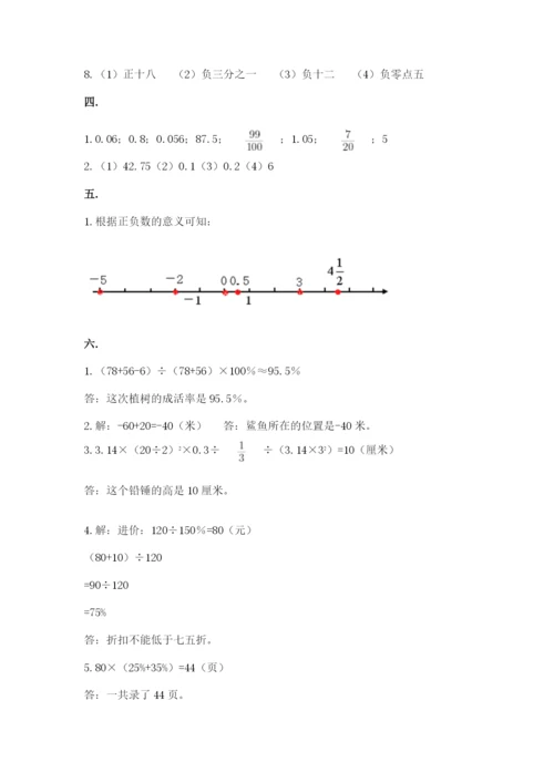 青岛版六年级数学下册期末测试题精品【夺分金卷】.docx