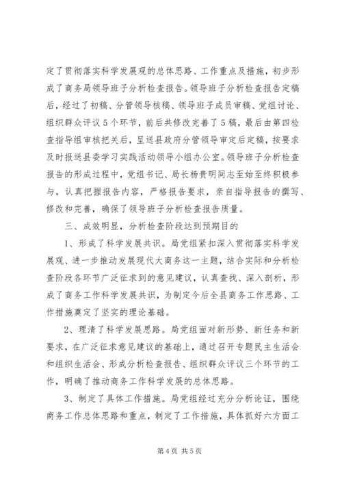 商务局开展创先争优活动报告.docx