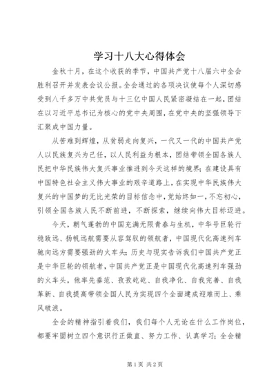 学习十八大心得体会 (28).docx