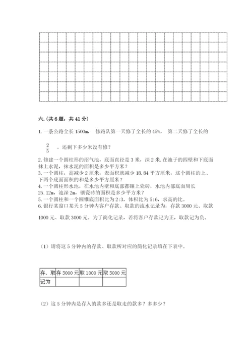 沪教版六年级数学下学期期末测试题精品【名师推荐】.docx