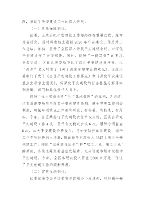 社区平安建设工作总结.docx