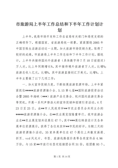 市旅游局上半年工作总结和下半年工作计划计划.docx