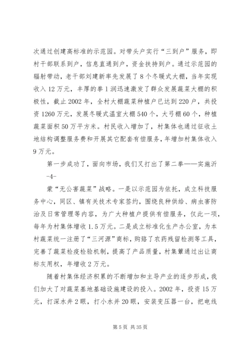 全市发展村集体经济典型实例资料汇编.docx