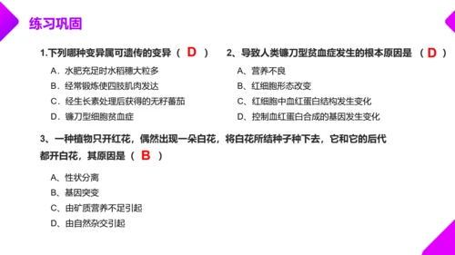 基因突变和基因重组初高中生物PPT课件